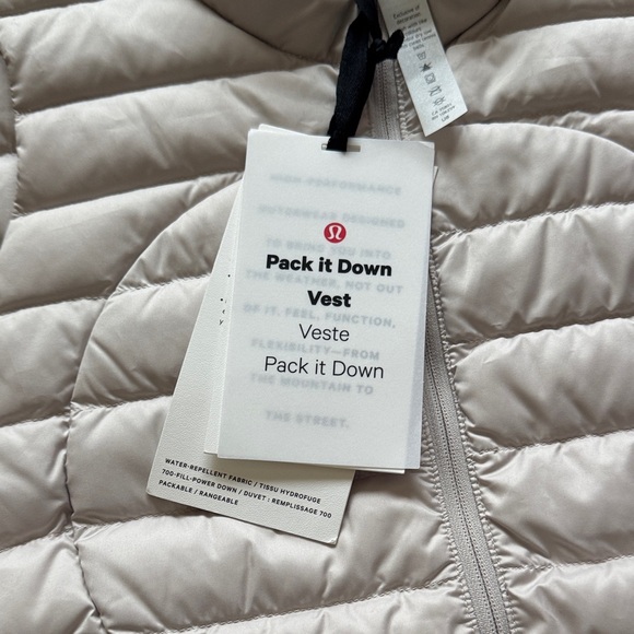 lululemon athletica Beige Puffer Vest - Picture 5 of 6